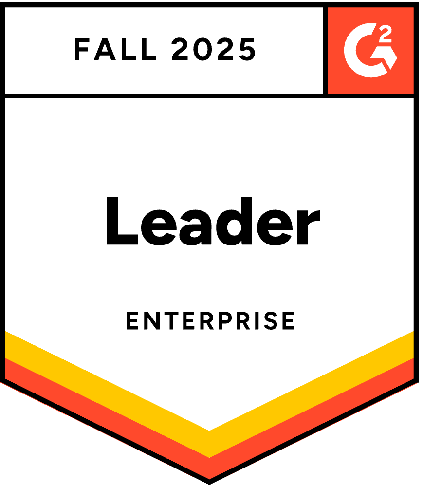 Awarded Grid Leader in Enterprise - Fall 2025 by G2 market reports