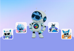 Slack Agentforce mascot along with various others.