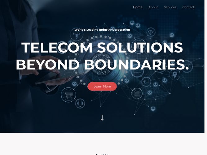 The website screenshot for https://www.aofbtele.com