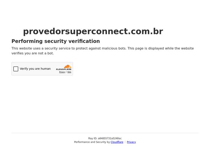 The website screenshot for https://provedorsuperconnect.com.br/