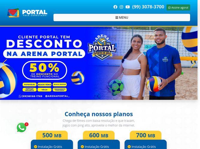 The website screenshot for https://portalmail.com.br/