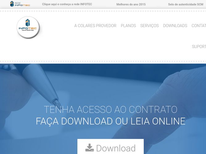 The website screenshot for http://www.colarespsi.com.br/