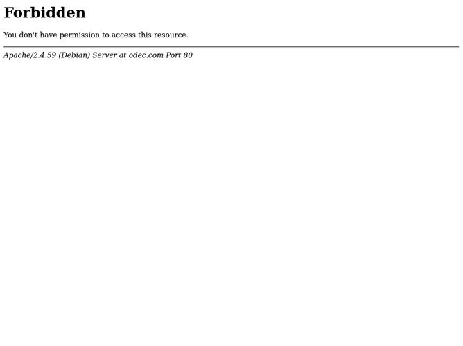The website screenshot for http://odec.com