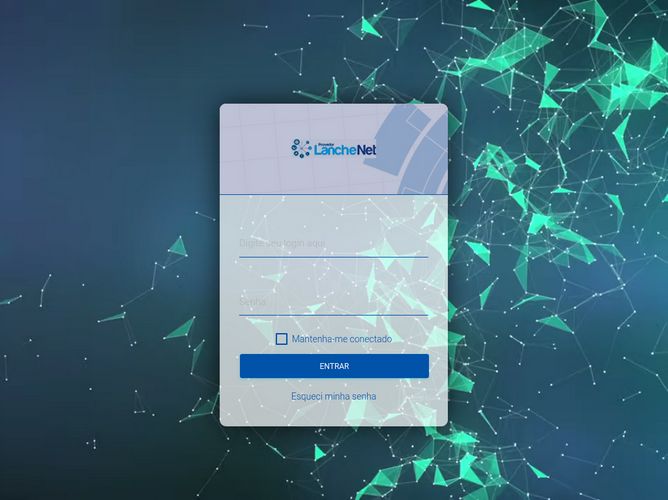 The website screenshot for https://lanche.net.br