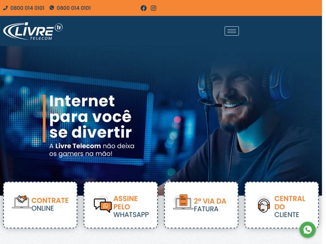 The website screenshot for http://www.centralnetworks.com.br