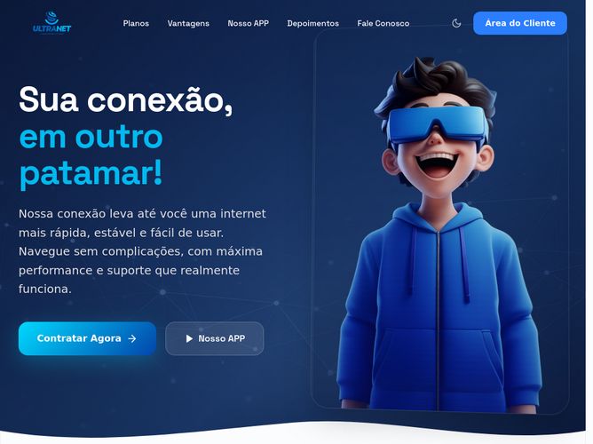 The website screenshot for http://ultranetcustodia.com.br