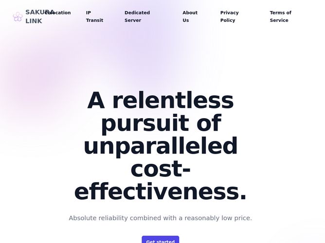 The website screenshot for https://sakura.as