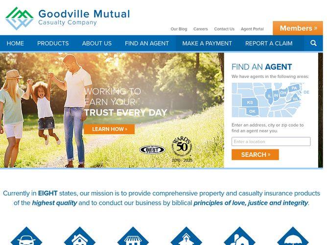 The website screenshot for http://goodville.com