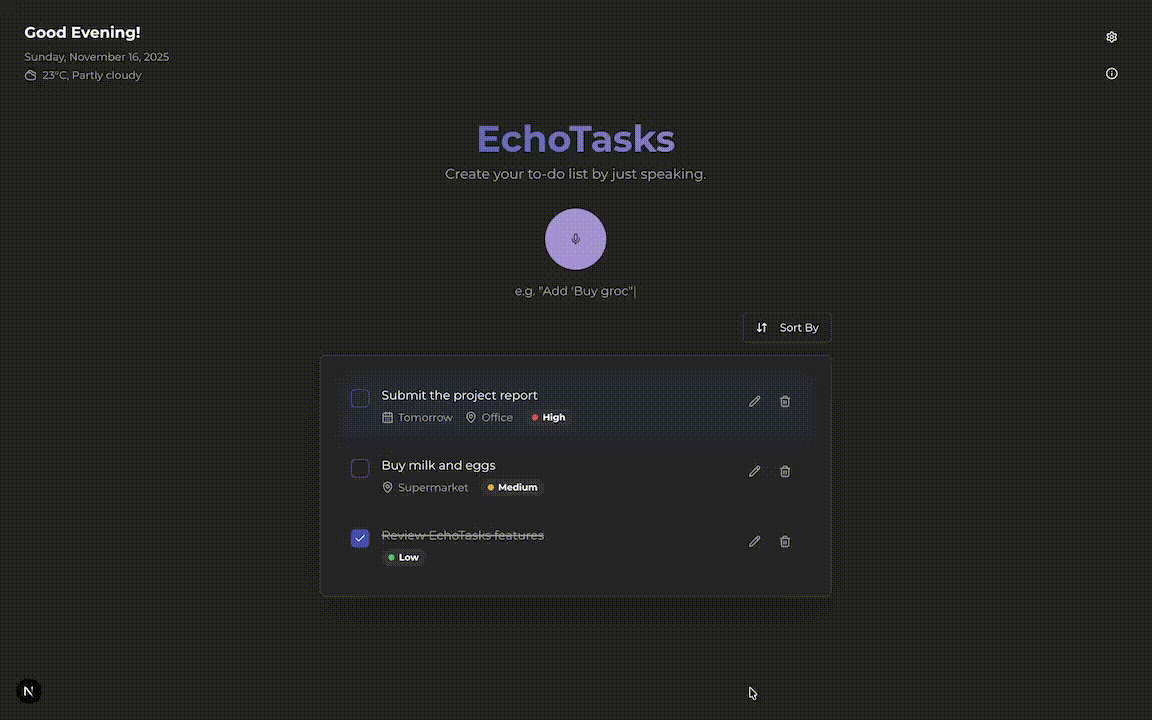 EchoTasks Preview