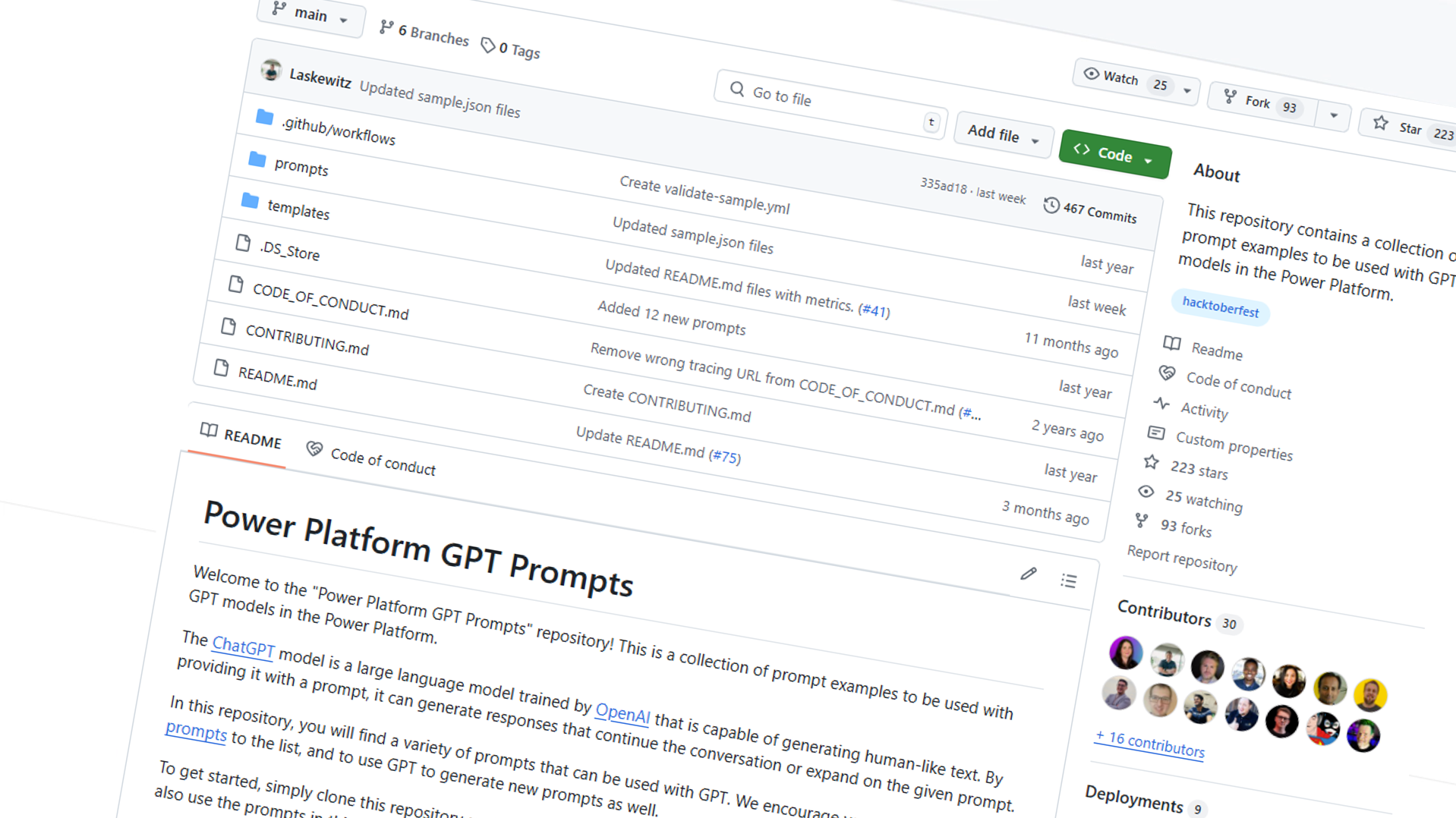 Power Platform Prompts