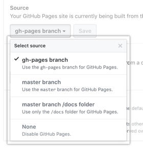 公開元を選択するドロップダウンメニュー