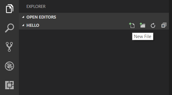File Explorer New File