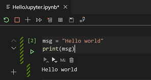 Code cell in edit mode