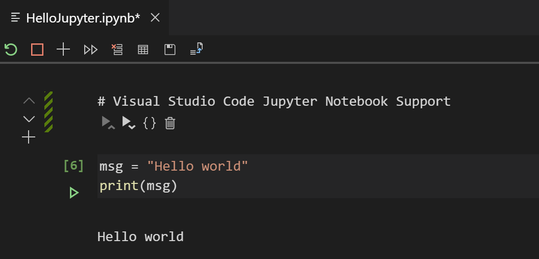 Raw Markdown displayed in code cell