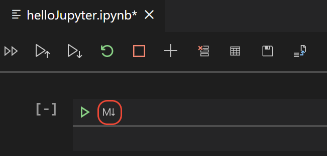 Markdown toolbar icon