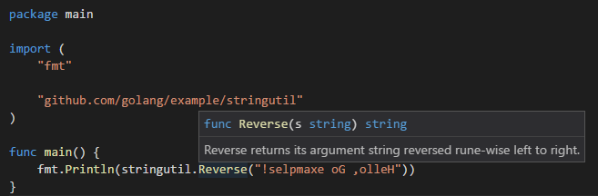 Information on hover