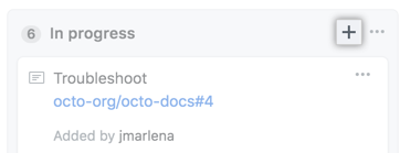 Pluszeichen-Symbol im Spalten-Header