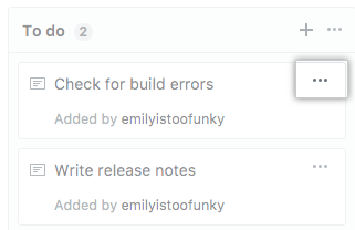 Symbol „horizontal kebab" in der oberen rechten Ecke der Hinweise
