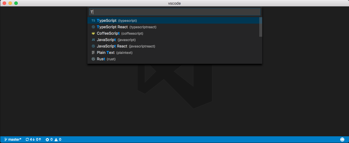 Select language drop down