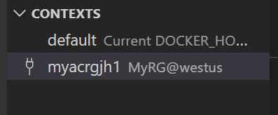 ACI in contexts pane