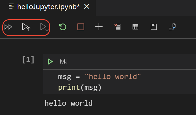 Run multiple code cells