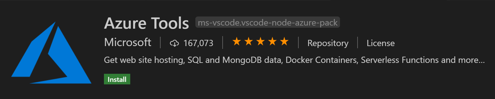 Azure Tools extension