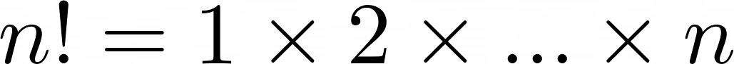 Definition of factorial
