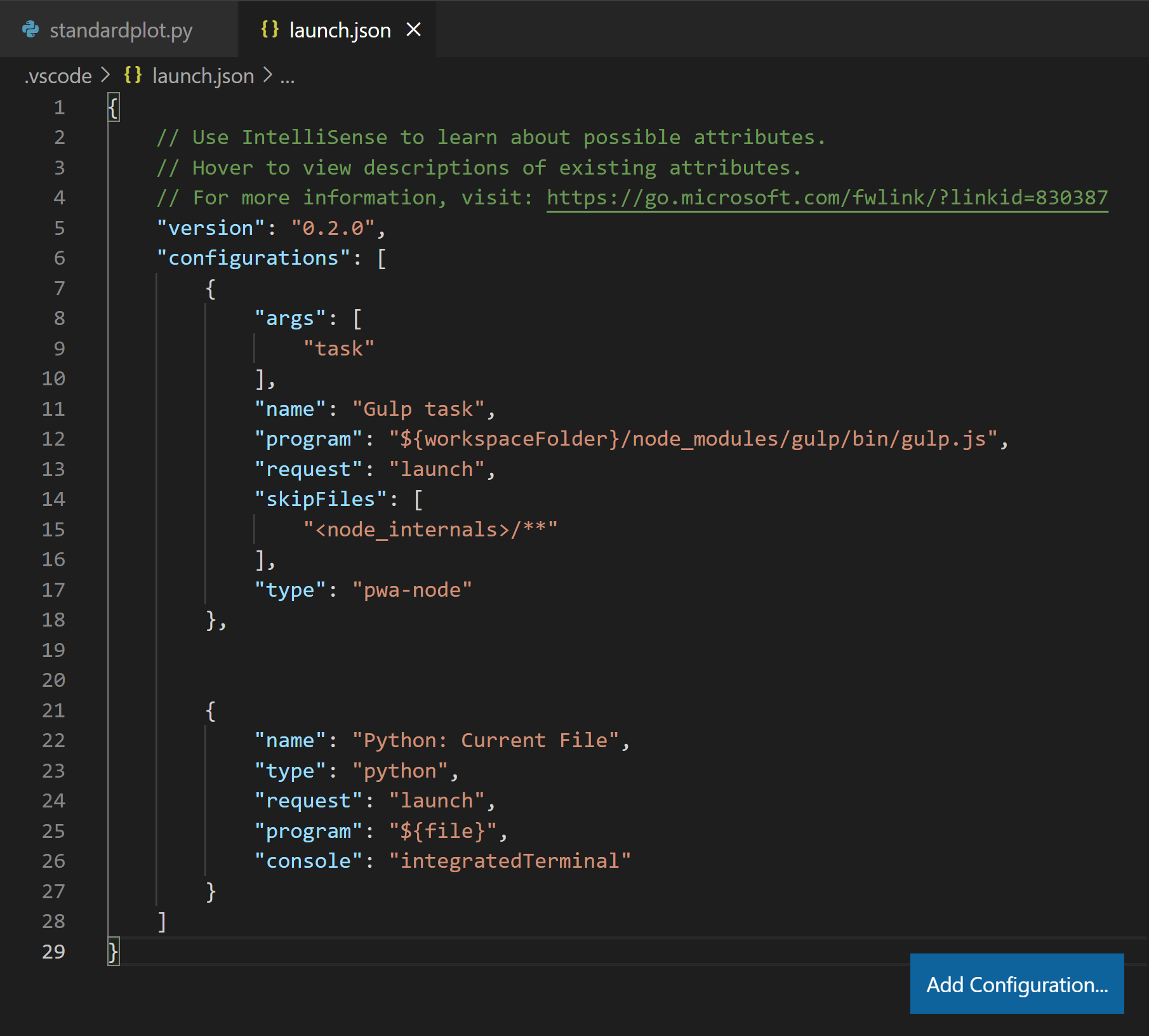 Added a configuration