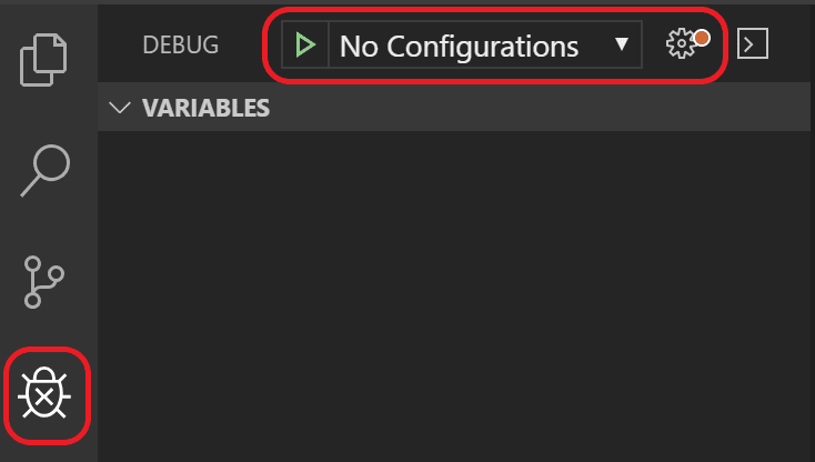 Flask tutorial: initial view of the debug panel