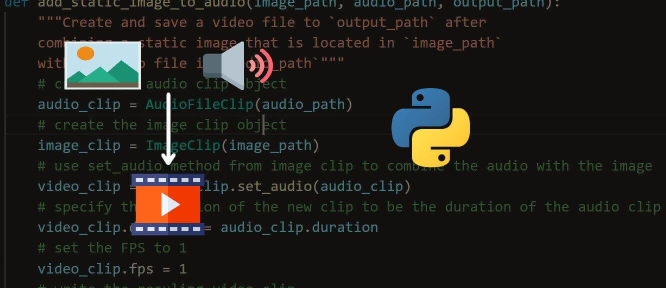 How to Combine a Static Image with Audio in Python