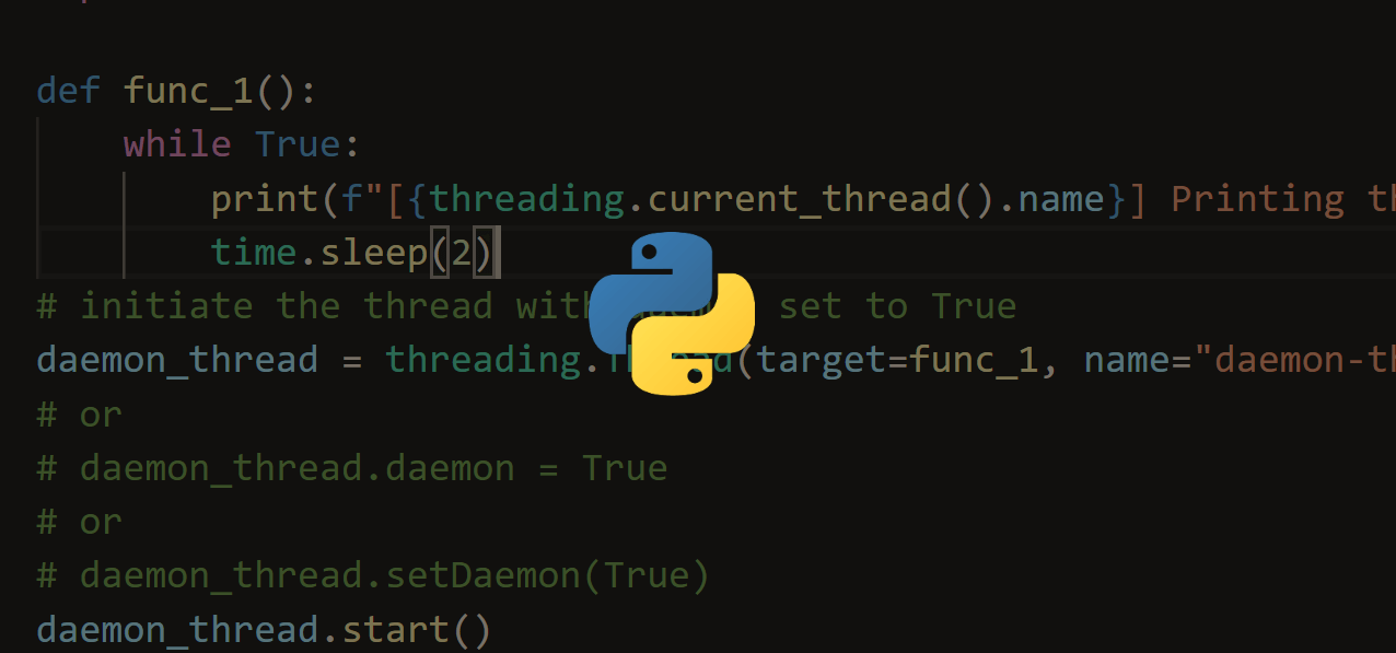 Daemon Threads in Python