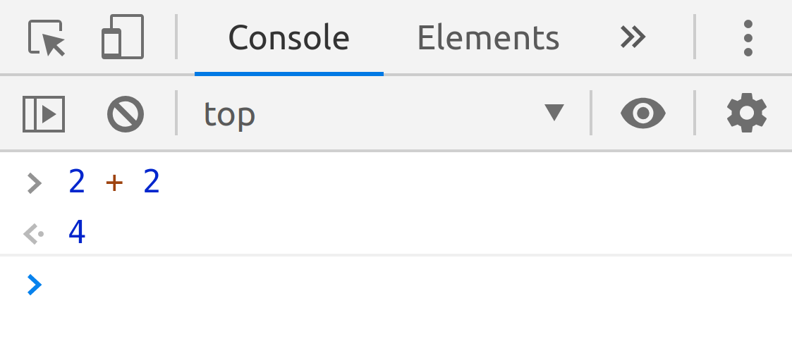 JavaScript Console in Web Developer Tools