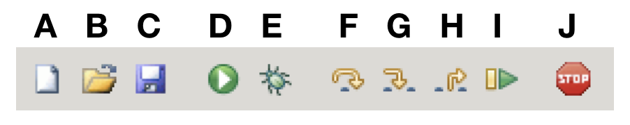 The Icons Across the Top of Thonny's UI