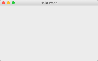 Hello World in wxPython