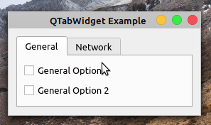 QTabWidget Example