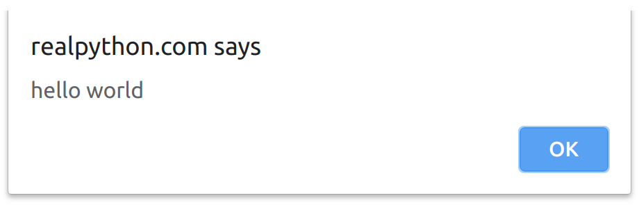 Alert Dialog Box in JavaScript