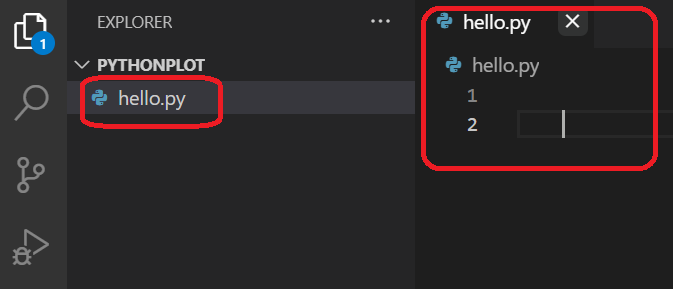 File Explorer hello.py