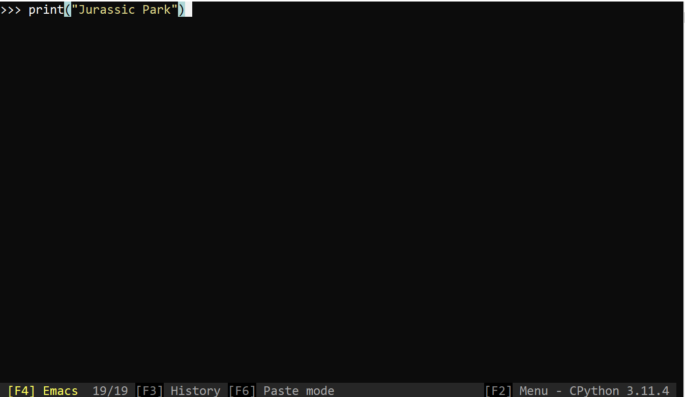 Matching Parenthesis in ptpython