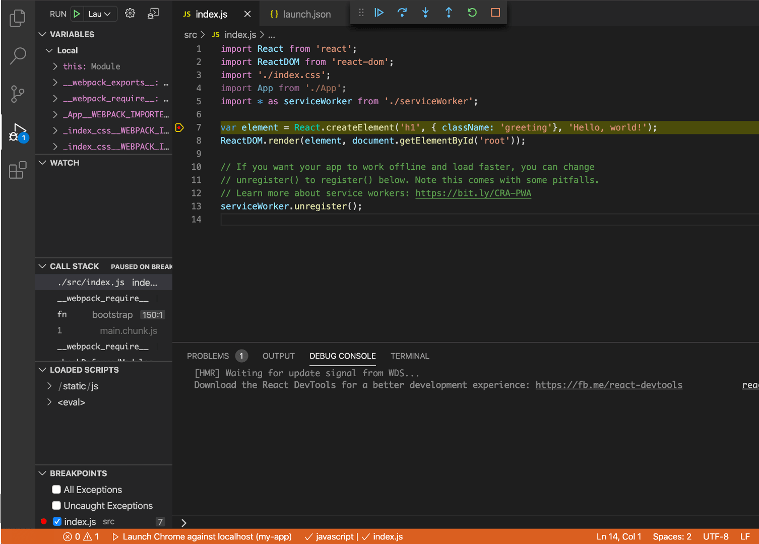 Debugger hitting breakpoint