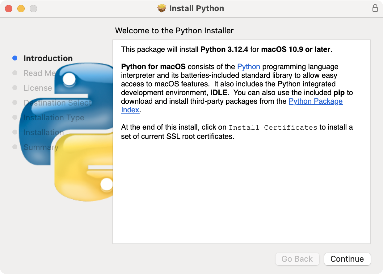 macOS Python Installer