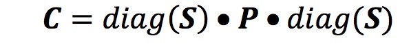 Covariance in Matrix Form