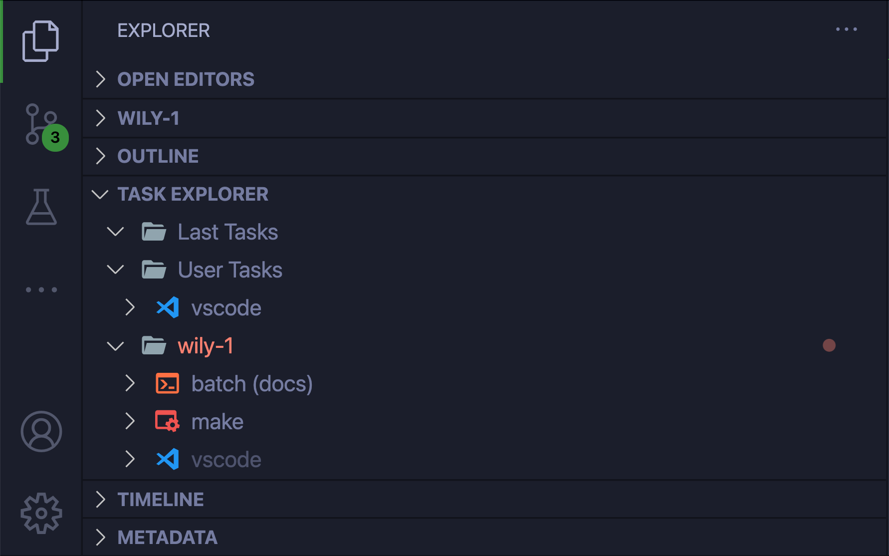 VS Code Task Explorer