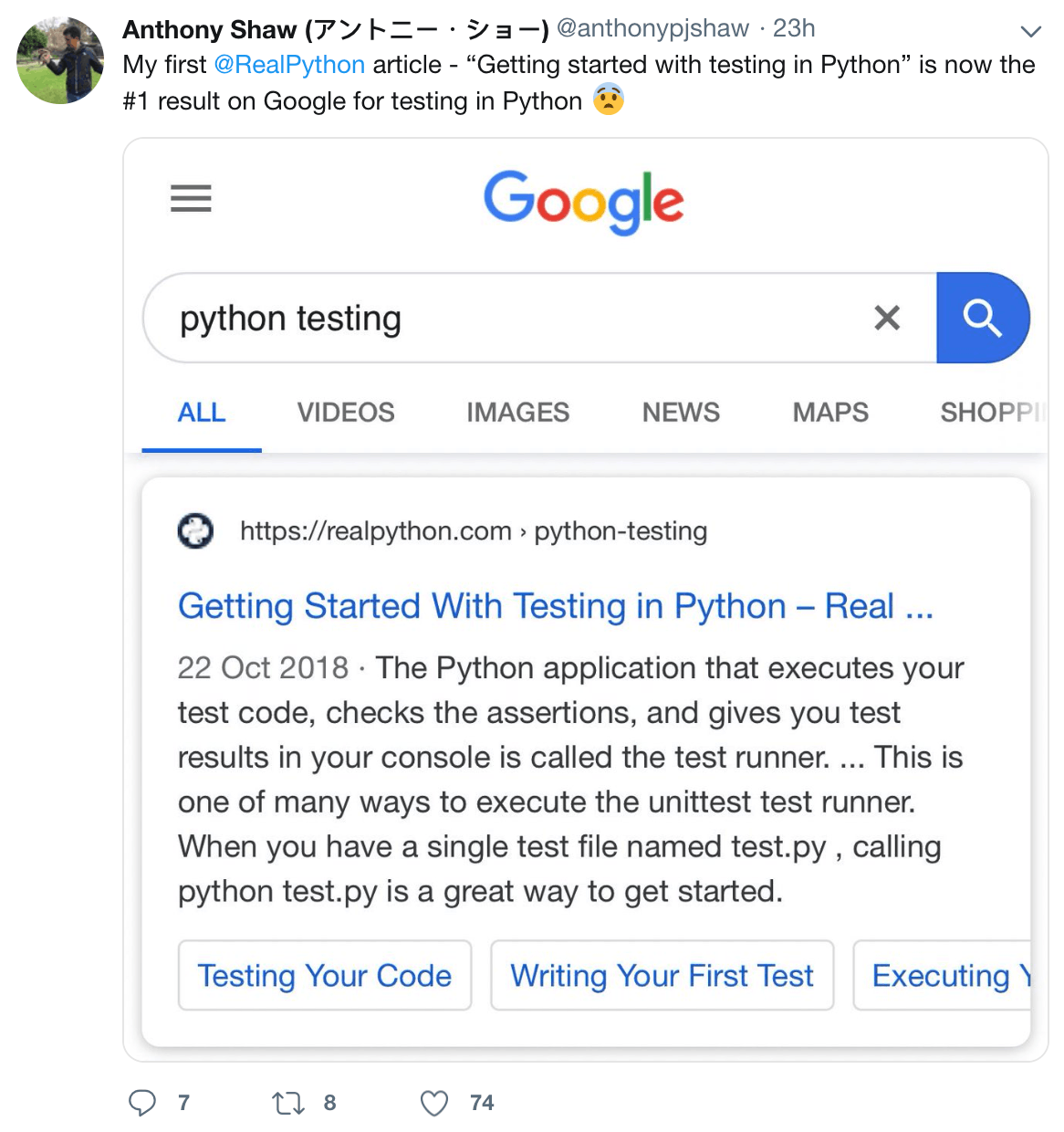 Writing for Real Python