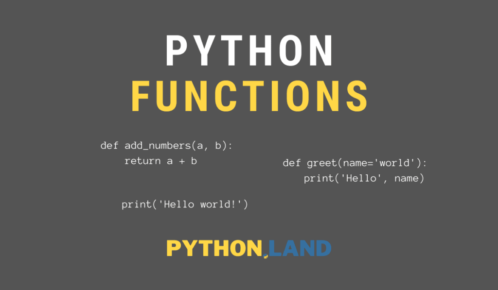 python function